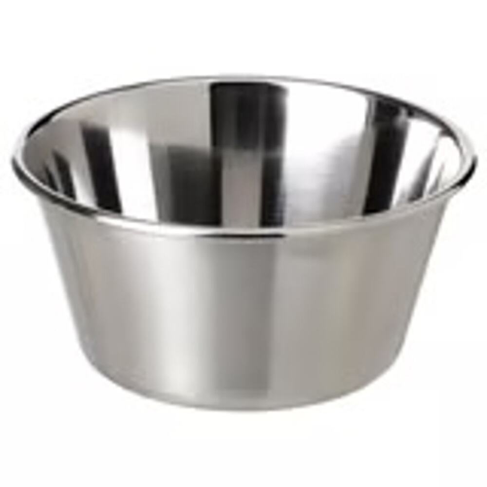 IKEA GRILLTIDER Durable Outdoor Serving Set 2 Stainless Steel Deep Bowls